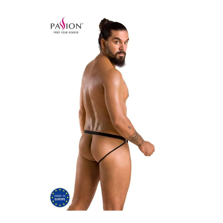 PASSION - 034 SLIP APERTO LUKE NERO L/XL